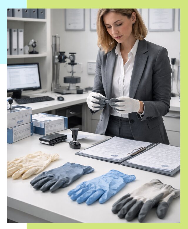 Сертификация перчаток в Краснотурьинске от 9038 р. | Алешин-Кту