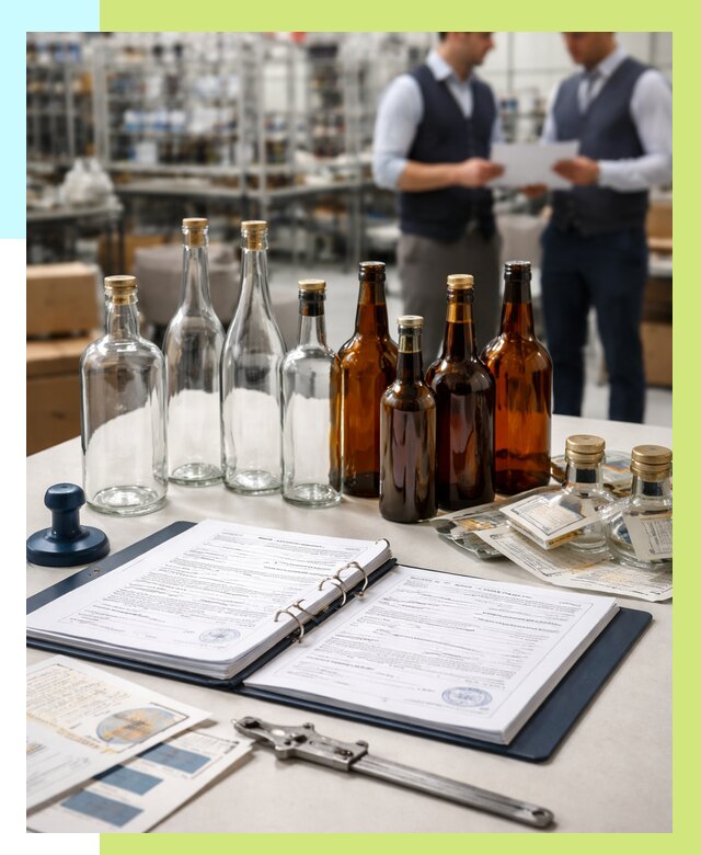 Сертификация стеклянных бутылок в Краснотурьинске от 26583 р. | Алешин-Кту