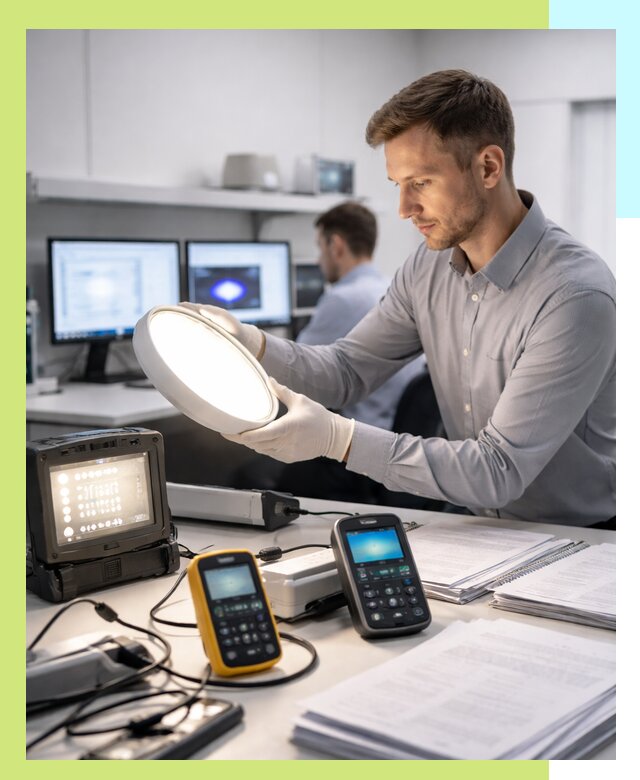 Сертификация светильников в Краснотурьинске: испытания и оформление