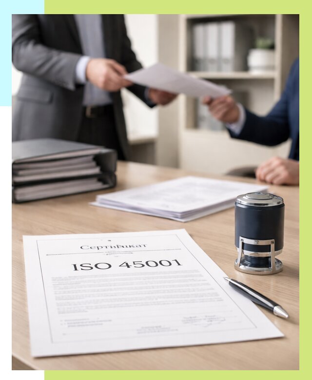 Сертификат ISO 45001 в Краснотурьинске под ключ от 47849 р. | Алешин-Кту