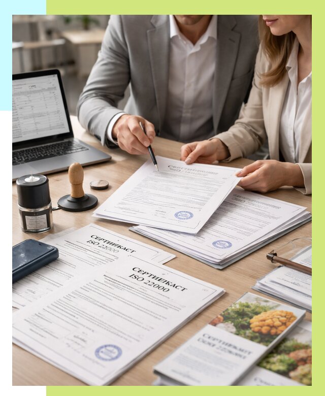 Сертификат ISO 22000 в Краснотурьинске от 42532 р. под ключ | Алешин-Кту